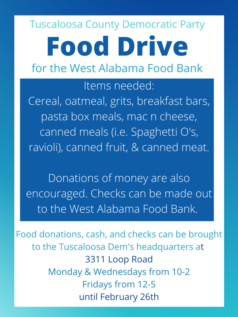 Food drive list and information